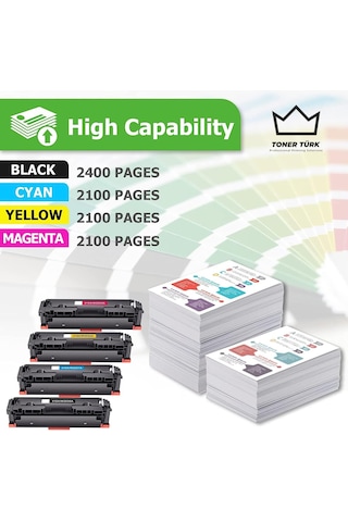 Hp 415a Uyumlu Toner Set - Çipli / W2030a / W2031a / W2032a / W2033a/ M455 / M480 / M454 / M478 / M479