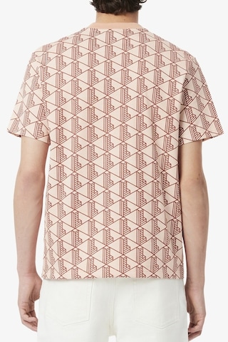 Lacoste Classic Fit Monogram T-shirt Erkek Bisiklet Yaka Tişört Kiremit Kiremit