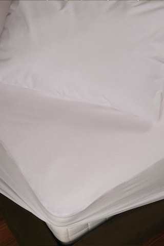 Lefkoşa Serisi Tek Kişilik Sıvıgeçirmez Yatak Koruyucu Fitted Alez 120x200+25cm Beyaz