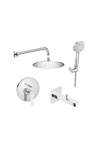 Roca Esteria Pack Eco Ankastre Banyo Seti Gagalı Krom A5D257EC0K
