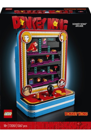 LEGO® Donkey Kong™ Video Oyunu 72051 - Yetişkinler için Karakterler İçeren Dekoratif Yaratıcı Model Yapım Seti (1367 Parça)
