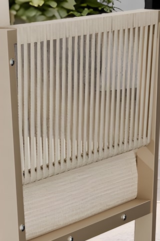 Lido Bahçe & Balkon Oturma Takımı Metal Karkas, 2+2 Koltuk, Cappucino Krem