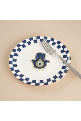 Aryıldız Chance Pasta Tabağı Hamsa 21 Cm Renkli