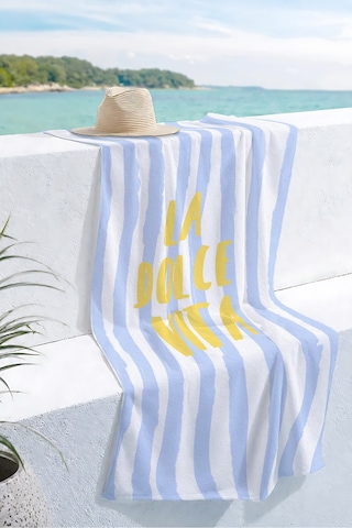 Çizgili Yazı Temalı Mavi Beyaz Plaj Havlusu-akdeniz Stil Sarı Detaylı Hızlı Kuruyan Mikrofiber Havlu Çok Renkli Çizgili Yazı Temalı Mavi Beyaz Plaj Havlusu-akdeniz Stil Sarı Detaylı Hızlı Kuruyan Mikrofiber Havlu Çok Renkli