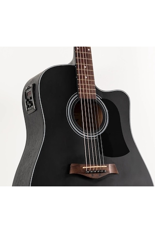 Valler AG240-BK EQ Siyah Elektro Akustik Gitar