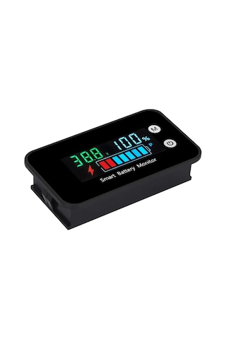 Yunboo Ipx7 Su Geçirmez Renkli Ekranlı Akü Test Cihazı 7-100v, Sıcaklık + Alarm, Akü Voltajı Ve Kapasitesi Monitörü Lityum, Kurşunsulfat Aküler İçin