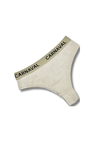 Carnaval Socks Carnaval Krem Renkli Premium Kadın Brazilian Külot Çok Renkli
