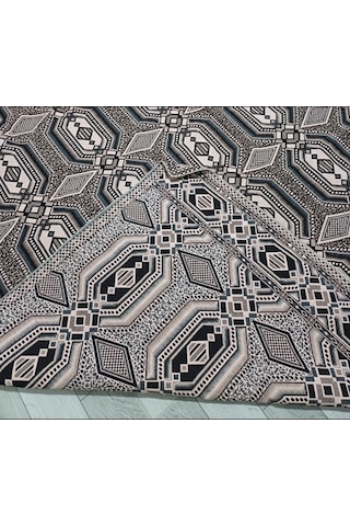 Savan Dokuma Halı Örtüsü 9m² 240 340 Kale Siyah&pudra3 Diğer