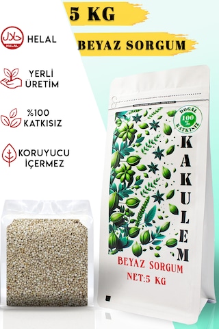 Kakulem Sertifikalı Beyaz Sorgum Dal Darı 5 Kg