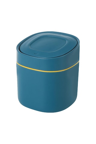 Suntek Magideal Mini Masaüstü Çöp Kutusu Sepeti Kovası Ev Mavi