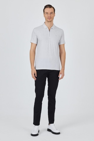 Gri Polo Yaka Kısa Kol Cepsiz Slim Fit Classic Tişört 1011250176 Gri