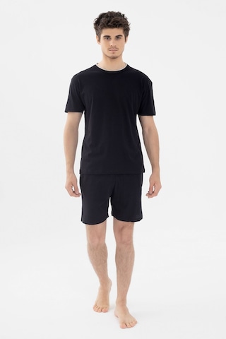 Erkek Double Yaka Şortlu Pijama Takımı Ko6304ts-1 Siyah