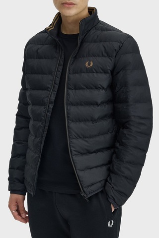 Fred Perry J4564 Insulated Erkek Mont Siyah