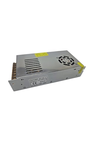 12 Volt 20 Amper Metal Kasa Aktif Soğutmalı Güç Kaynağı Kamera Adaptörü 240 Watt Led Trafosu