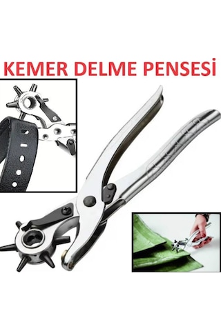 Metal Kemer Delme Pensesi Delici Delik Açma Çıt Çıt Pense Deri Çanta Kıyafet Delik Açıcı Makinası