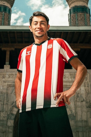 Hummel Sivasspor Efsane Çubuklu Forma 25/26 Kırmızı