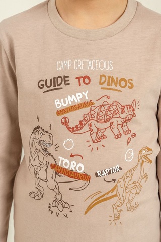 Rolypoly Erkek Çocuk Sarı Guide To Dinos Uzun Kol Pijama Takım Rp3861-c-v2 Rp3861-c-v2