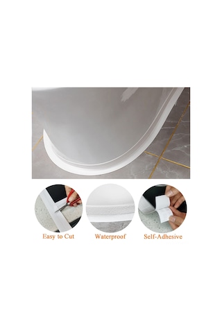 Geeksen Banyo Ve Mutfak İçin Su Geçirmez, Kalıp Oluşumu Engelleyen Otomatik Yapışkan Tamir Bandı 3'lü Set - 3.7cm X 3.2m Diğer