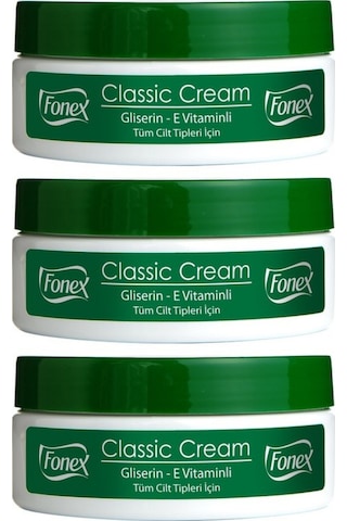 Fonex Klasik Nemlendirici Krem 175 ml 3 Adet
