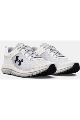 Under Armour Erkek Charged Assert 10 Koşu Ayakkabısı 3026175-104 Beyaz - Siyah