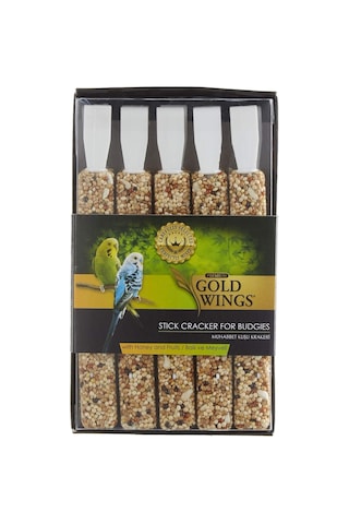 Gold Wings Premium Ballı-meyveli Muhabbet Kuşu Krakeri, 10'lu Kutu