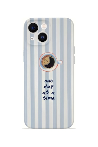 Apple iPhone Uyumlu 15 Vorian İnce Kamera Korumalı Mika Kılıf One Day Coffee One Day Coffee Mika