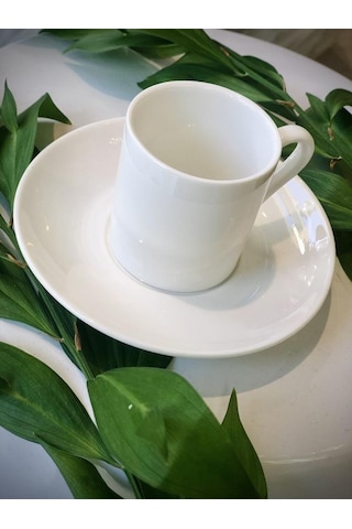 Lucky Art Leıghton 6Lı Bone Kahve Fincan Seti