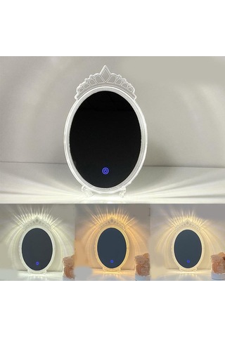 Lw-11 Dekoratif Led Ayna Kristal Elmas Masa Aynası Romantik Ayna Diğer