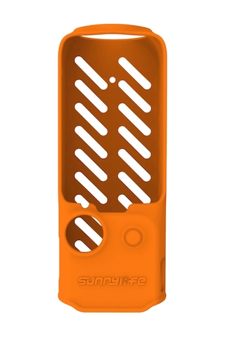 Qingmipy Osmo Pocket 3 İçin Sunnylife Silikon Korumalı Kılıf - Gimbap, Lens Ve Ekranı Tam Koruma, Kolay Açma-kapama Tabanlı Turuncu Kılıf Op3-bht745