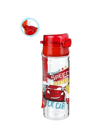 Speed Cars Suluk 500 Ml - Çocuk Suluk, Matara, Pipetli Suluk, Askılı Suluk Arabalar Matara
