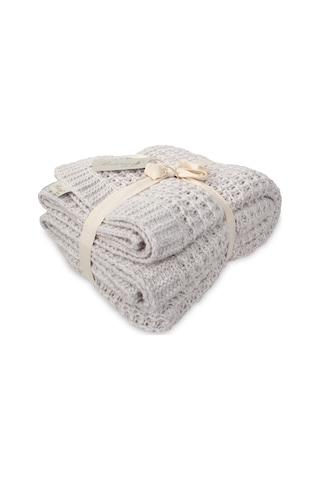 Betires Home Tal15004 Lambswool Örgü Koltuk Şalı / Throw Bej