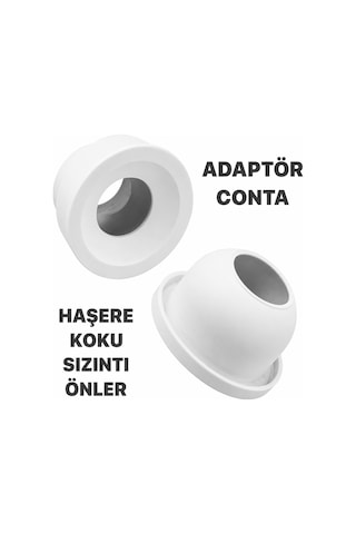 4 Adet Adaptör Conta Lavabo Sifon Gider Bağlantı Contası 50'lik Pimaş Pvc Sızdırmazlık Koku Önleyici