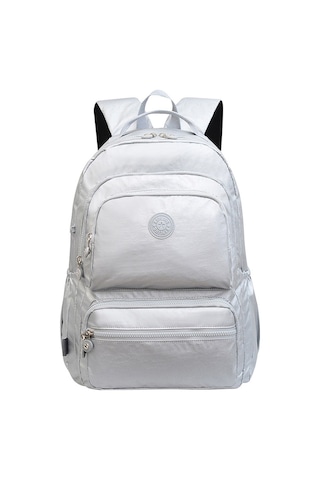 Kadın Seyahat Çantası Büyük Kapasiteli Öğrenci Omuz Çantası Büyük Dağcılık Çantası Gümüş