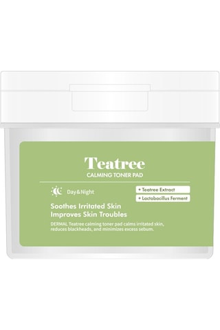 Dermal Teatree Calming Toner Pad 120 Li Çay Ağacı Özlü Gözenek Sıkılaştırıcı Ve Yatıştırıcı Tonik Ped 200 Ml