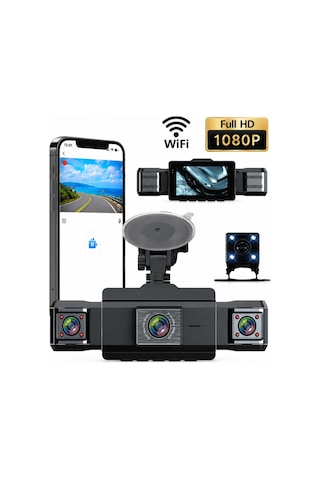 Sy 9728 4 Kameralı Full Hd 1080p Wifi Araç İçi Kamera Seti