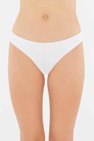 3 Lü Paket Dagi Bayan Düşük Bel İzsiz Slip Külot 5101kc Beyaz