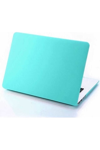 Macbook Uyumlu Air 13.6 İnç A2681 M2 - A3113 M3 A3240 M4 Çip Kılıf Hardcase Logo Gözükmez Mint Yeşil
