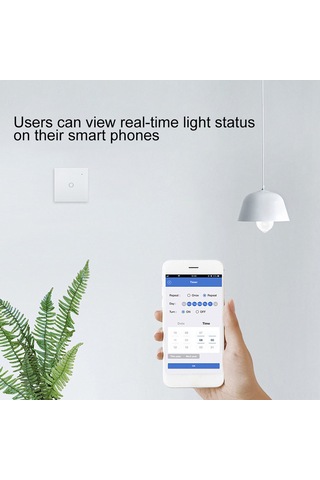 Shineyee Wifi Akıllı Dokunmatik Anahtar 1 Yol - Alexa Ve Google Home Desteği, Cam Paneller, Uzaktan Kontrol, 85-230v Neo Coolcam Lisanslı