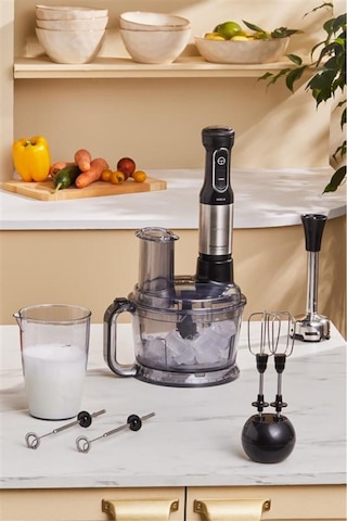 Karaca Prosteel 7 İn 1 1000 W Süt Köpürtücülü Mutfak Robotu