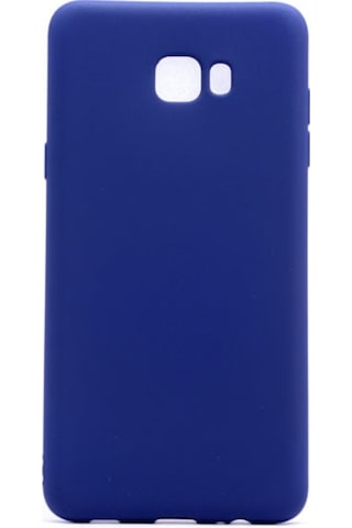 Samsung Uyumlu Galaxy C9 Pro Kilif Mat Estetik Silikon Lacivert 251607874