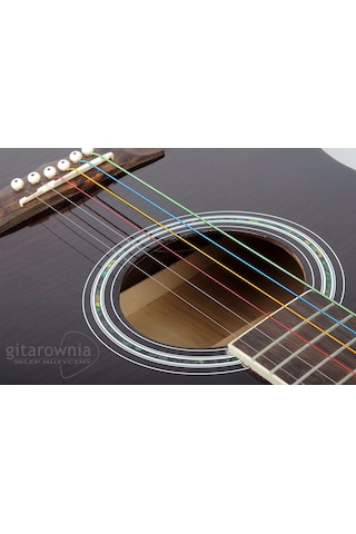 Alice A-407C Renkli Akustik Gitar Teli Seti-Rengarenk Tel Seti