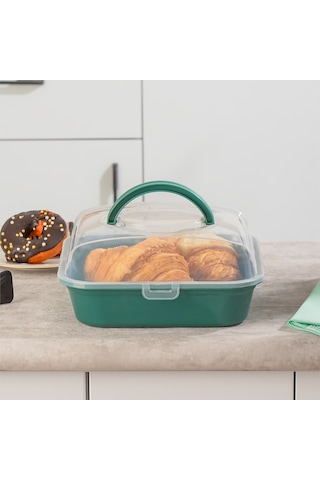 Porsima 1094 Pasta Kek Börek Saklama Kabı Yeşil