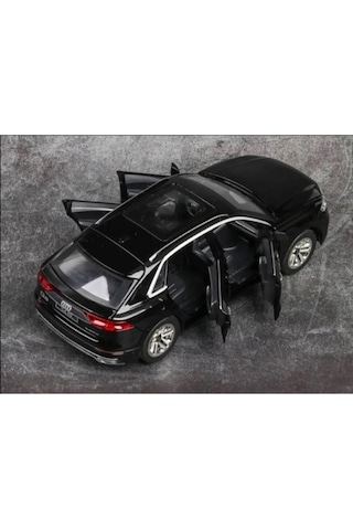 Scowetto Audi Q8 Suv Tarzı Araba 1:24 Diecast Metal Model Araba Koleksiyon Araba Sesli Işıklı Audi Jip Araba