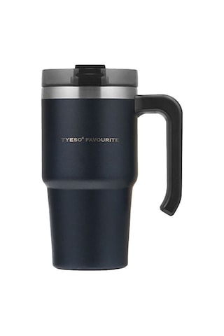 Tyeso Maxus Mug Vakumlu Çift Duvarlı Isı Yalıtımlı Pipetli 600 Ml Beyaz