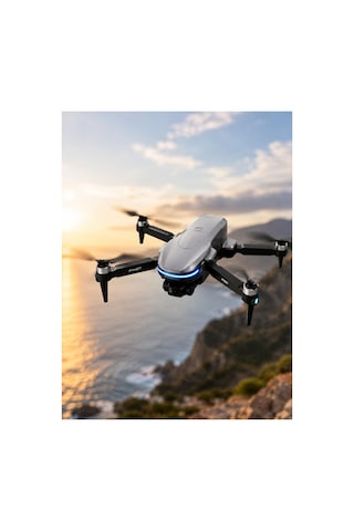 Gps Drone 4k Çift Kamera Ekranlı Kumanda 2 Batarya Katlanabilir Brushless Motor Beyaz