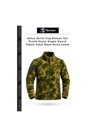 Terrien Delux Serisi Cep Detaylı Üst Pratik Giyim Single Sword Taktik Polar Mont-hırka-ceket Çok Renkli