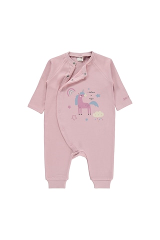 Civil Baby Unicorn Baskılı 6-18 Ay Tulum - Pembe Pink Pastel