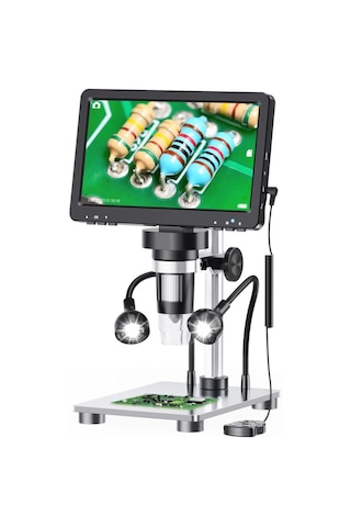 Dm9 7 ''hdmı Dijital Mikroskop 1200x Ips Ekranlı Lehimleme Mikroskobu