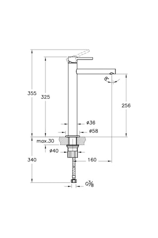 VitrA Origin A4255836 Çanak Large Lavabo Bataryası Mat Siyah