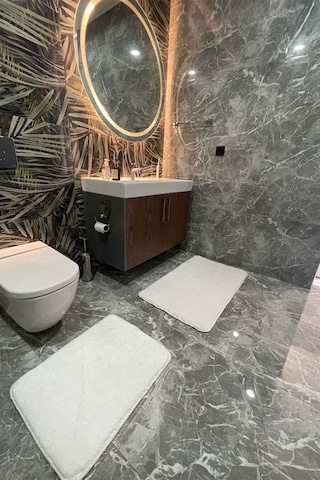 2'li Yıkanabilir Kaymaz Taban Post Beyaz Banyo Halısı Peluş Halı Klozet Takımı Beyaz